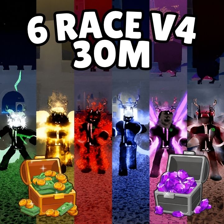 🔥 30M Bounty 6 Race V4 Max Gear Account 🔥